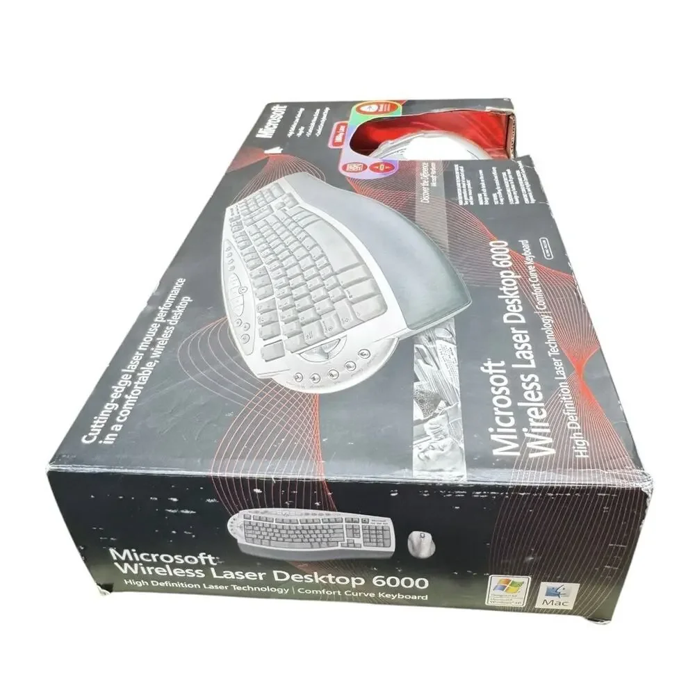 Microsoft Wireless Laser Desktop 6000 Comfort Curve Keyboard & Mouse